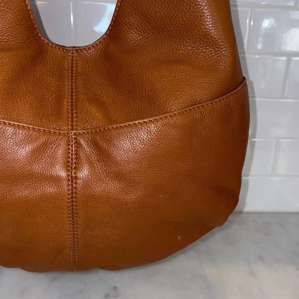 Michael Kors Bag Purse Handbag Leather Layton Pebbled Hobo Shoulder Pocketbook